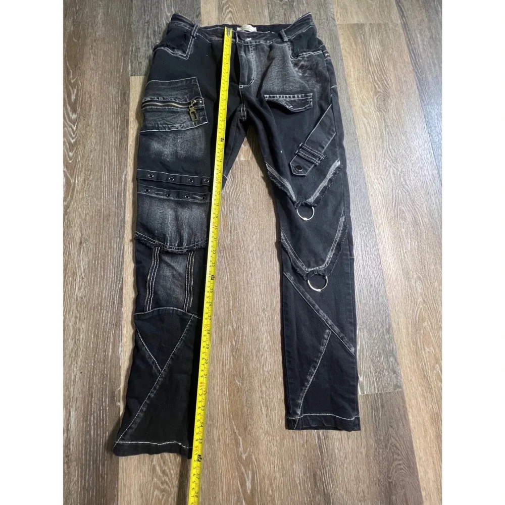 Shuanyan black denim